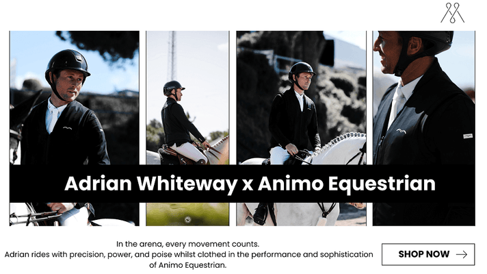 Adrian Whiteway: Power, Precision & Poise in the Arena with Animo Equestrian Clothing