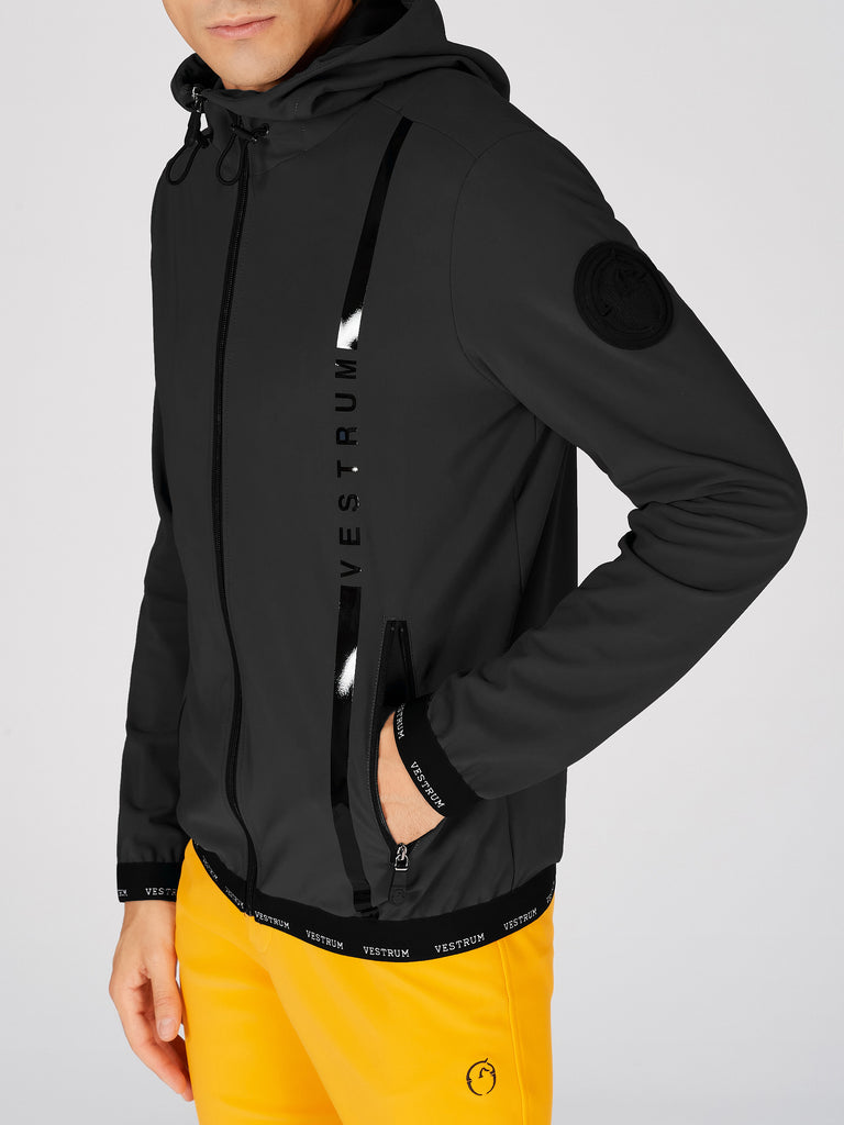 Vestrum Men's Recco Lightweight Hooded Jacket - Black