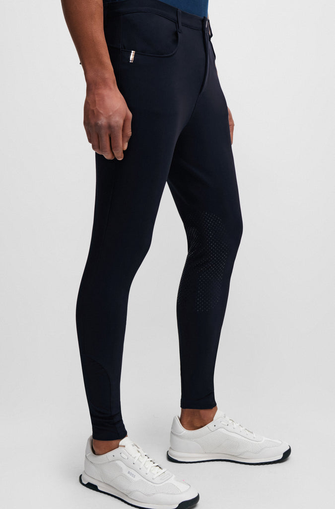 BOSS Equestrian Men's James Knee Grip Breeches - Sky Captain Navy