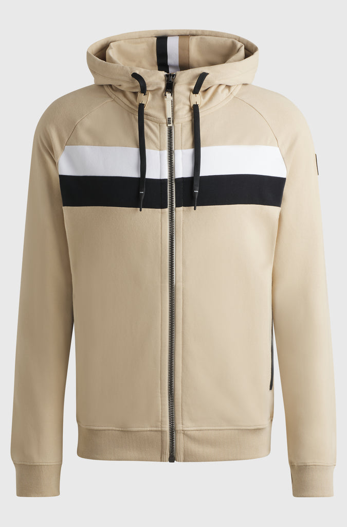 BOSS Equestrian Men's River Zip Hoodie - Sand