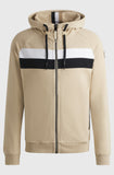 BOSS Equestrian Men's River Zip Hoodie - Sand