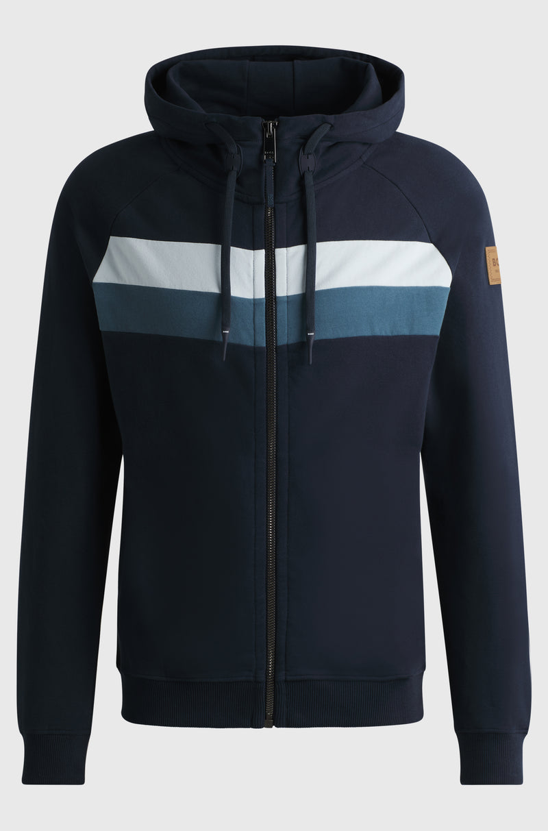 BOSS Equestrian Men's River Zip Hoodie - Sky Captain Navy