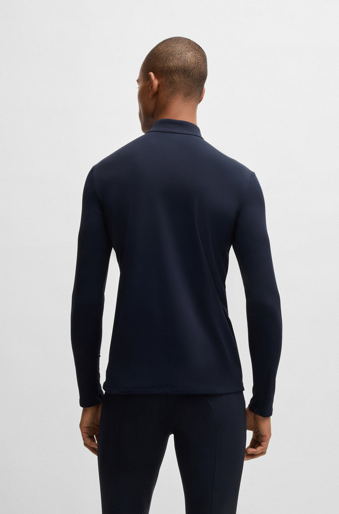 BOSS Equestrian Men's Nolan Training Shirt - Peached Sky Captain Navy