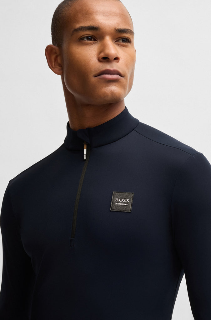 BOSS Equestrian Men's Nolan Training Shirt - Peached Sky Captain Navy