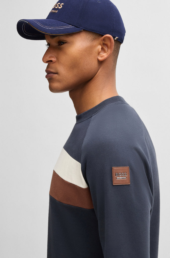 BOSS Equestrian Men's Lewin Sweater Sky Captain - Navy