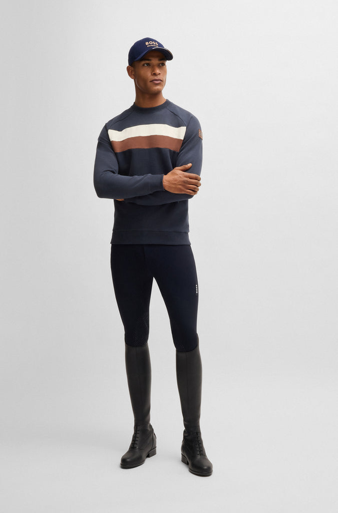 BOSS Equestrian Men's Lewin Sweater Sky Captain - Navy