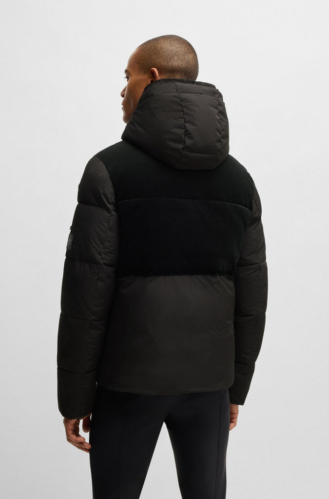 BOSS Equestrian Men's Tomas Cord Puffer Coat - Black