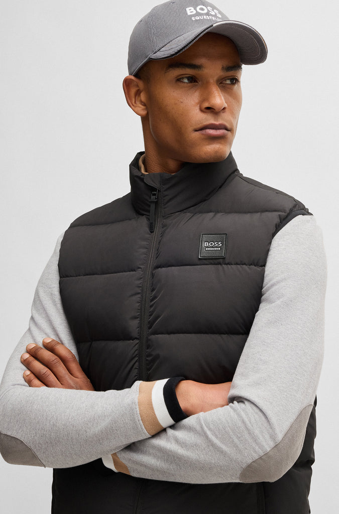 BOSS Equestrian Men's Arthur Puffer Vest - Dark Grey