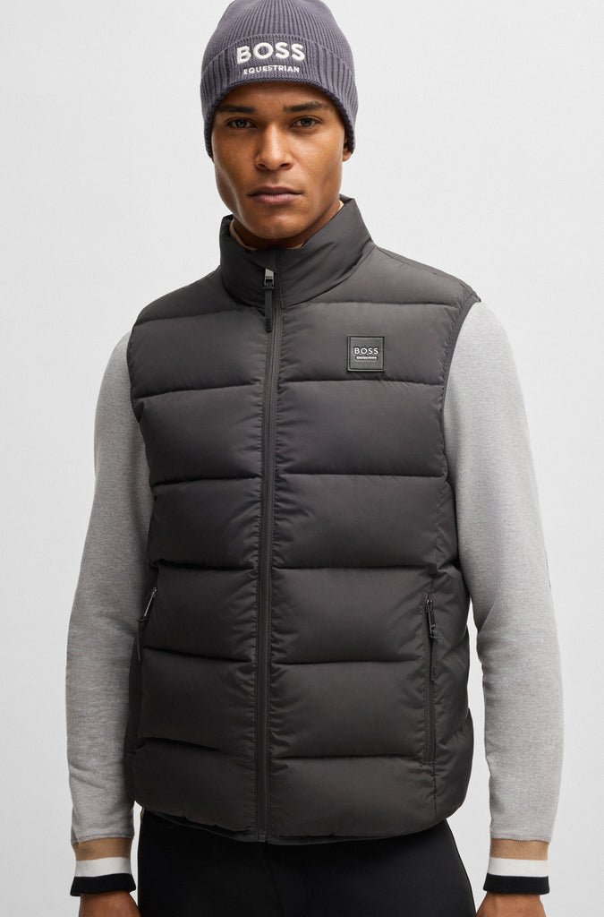 BOSS Equestrian Fisher Beanie in Dark Grey