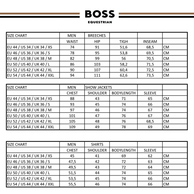 BOSS Equestrian Men's James Knee Grip Breeches – Black