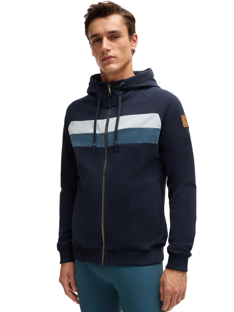 BOSS Equestrian Men's River Zip Hoodie - Sky Captain Navy