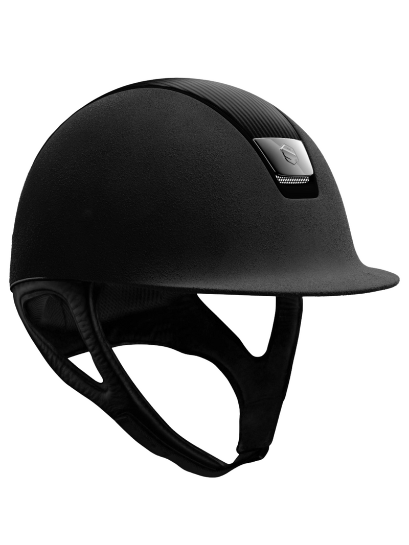 خوذة Samshield 1.0 Black Premium ذات الجزء العلوي المصنوع من الجلد