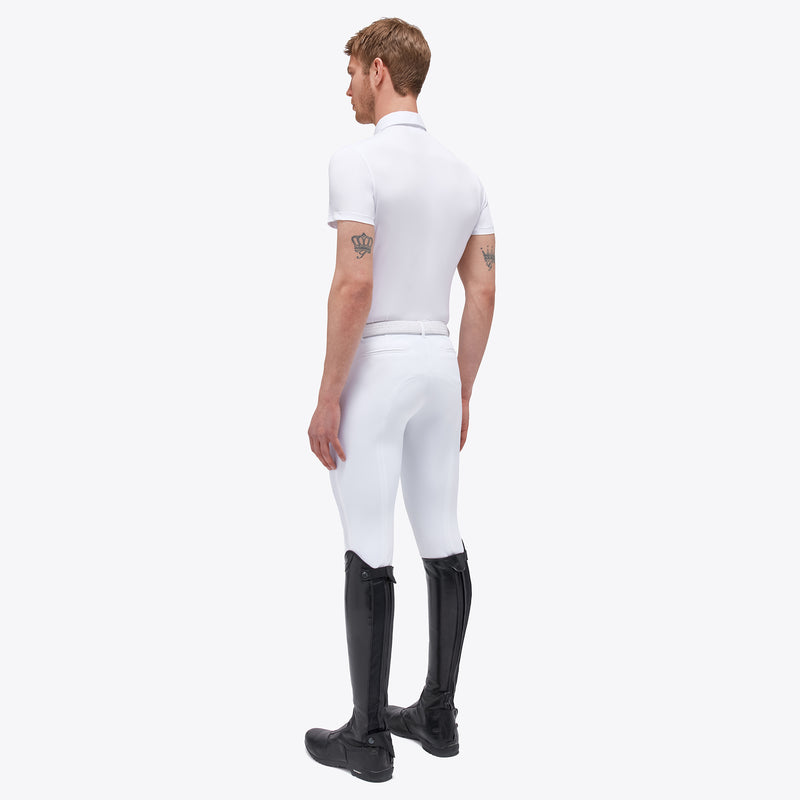 بولو بيكيه توسكانا للرجال من كافاليريا توسكانا باللون الأبيض
