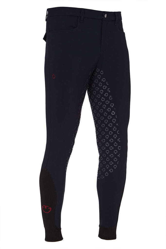 Cavalleria Toscana Men's Full Grip Breeches - Navy
