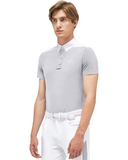 Cavalleria Toscana Men's Script Competition Polo Shirt - Light Grey