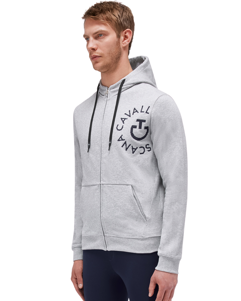Cavalleria Toscana Men's Zip Hoodie - Grey