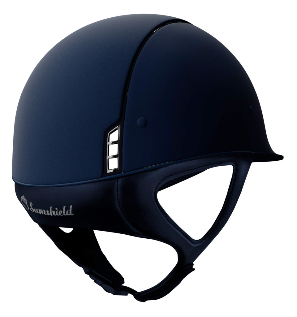 خوذة Samshield 1.0 Blue Shadowmatt - حواف زرقاء غير لامعة