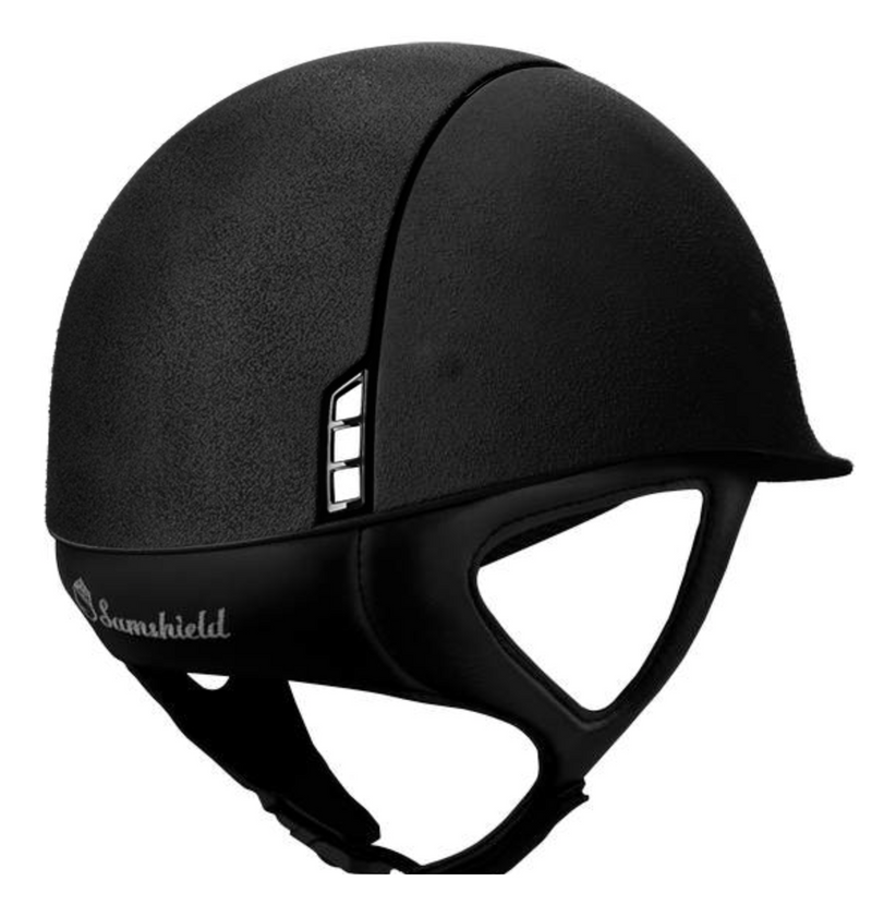 خوذة Samshield 1.0 Black Premium - الجزء العلوي من قماش ألكانتارا