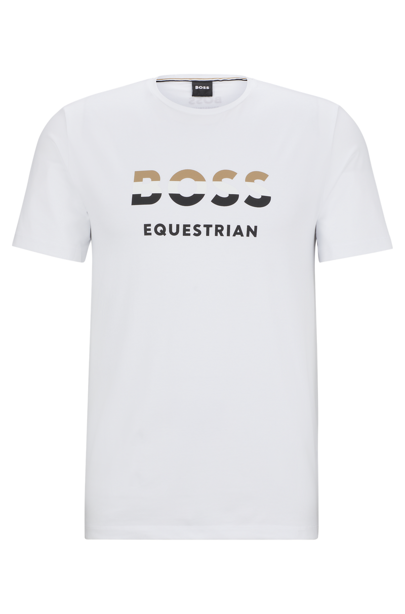 Boss Mens Logo T-Shirt White