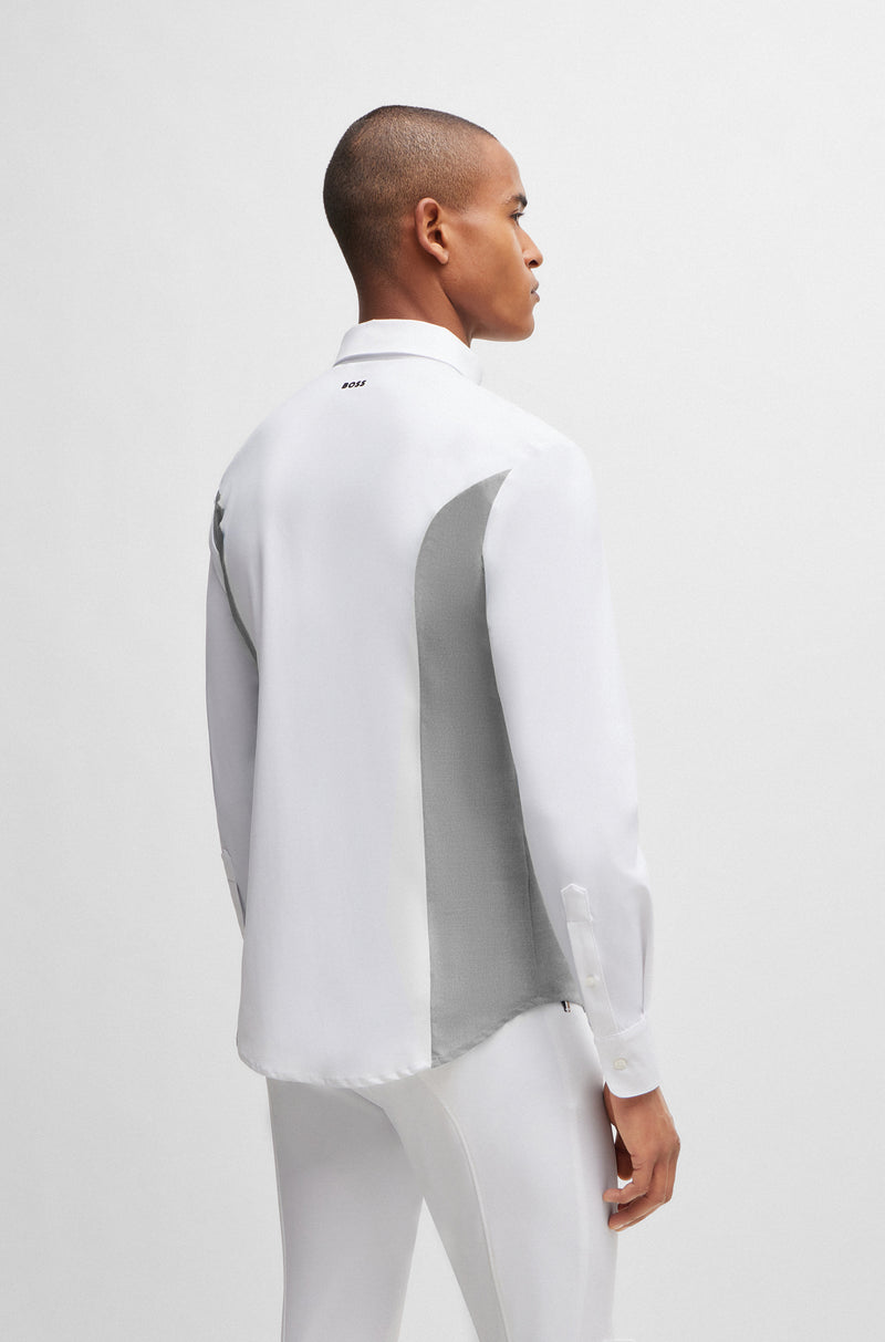 قميص Boss Norman للمنافسة بأكمام طويلة