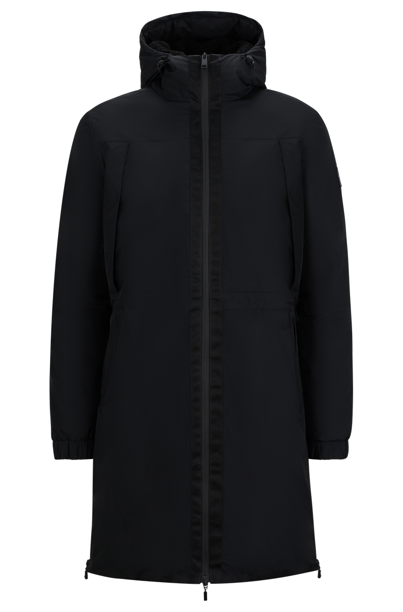 BOSS Equestrian Men's Dan Long Winter Parka - Black