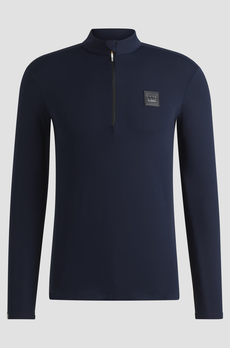 BOSS Equestrian Men's Nolan Training Shirt - Peached Sky Captain Navy