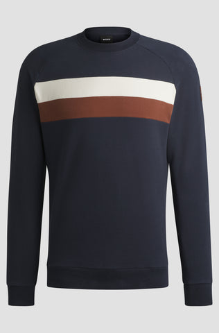 BOSS Equestrian Men's Lewin Sweater Sky Captain - Navy
