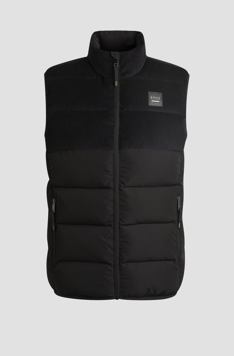 BOSS Equestrian Men's Arthur Cord Puffer Vest - Black