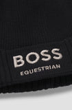 BOSS Equestrian Fisher Beanie in Black