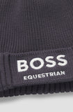 BOSS Equestrian Fisher Beanie in Dark Grey