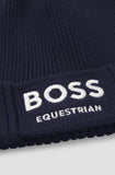 BOSS Equestrian Fisher Beanie in Sky Captain Navy