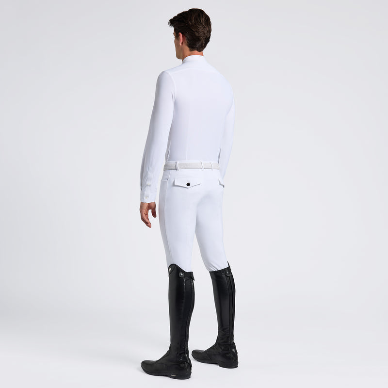 Cavalleria Toscana Men's Long Sleeved White Shirt