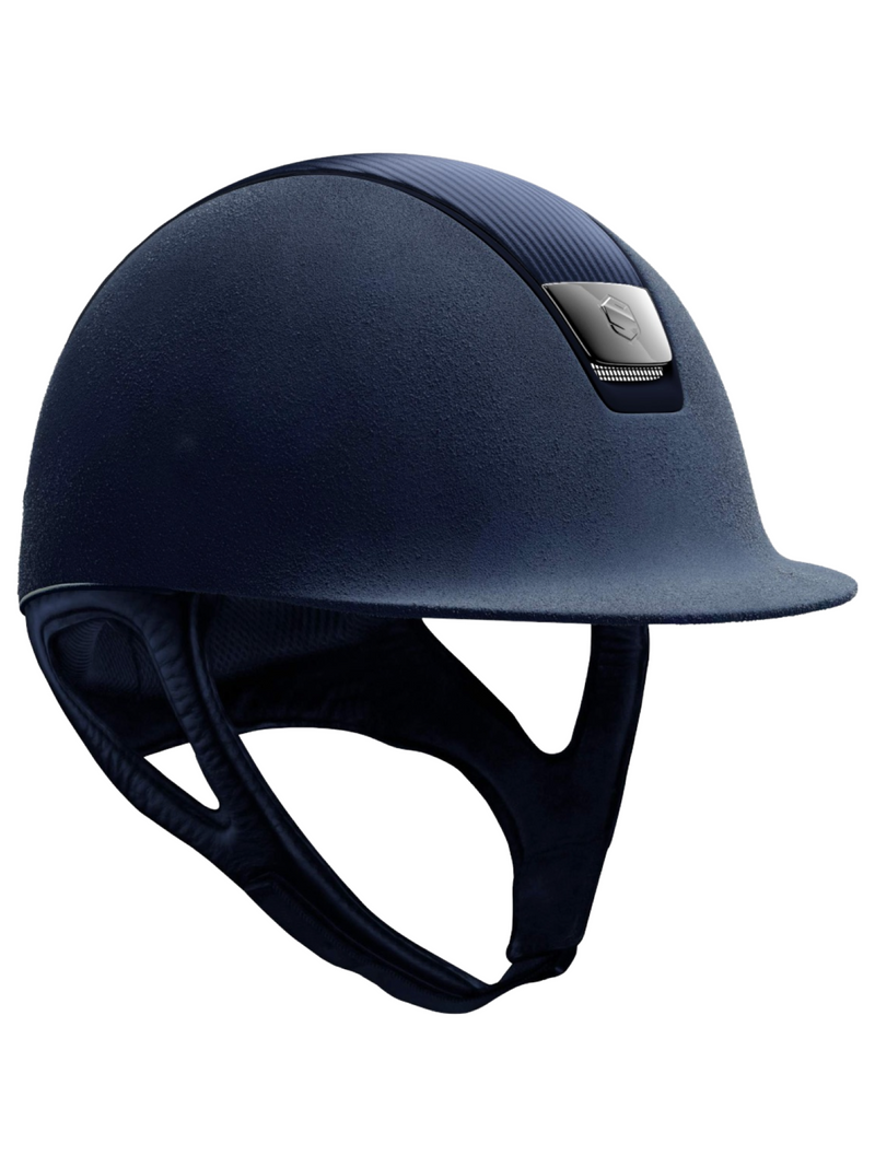 Samshield 1.0 Blue Premium Helmet - Leather top