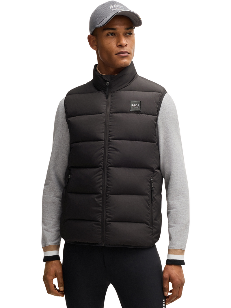 BOSS Equestrian Men's Arthur Puffer Vest - Dark Grey