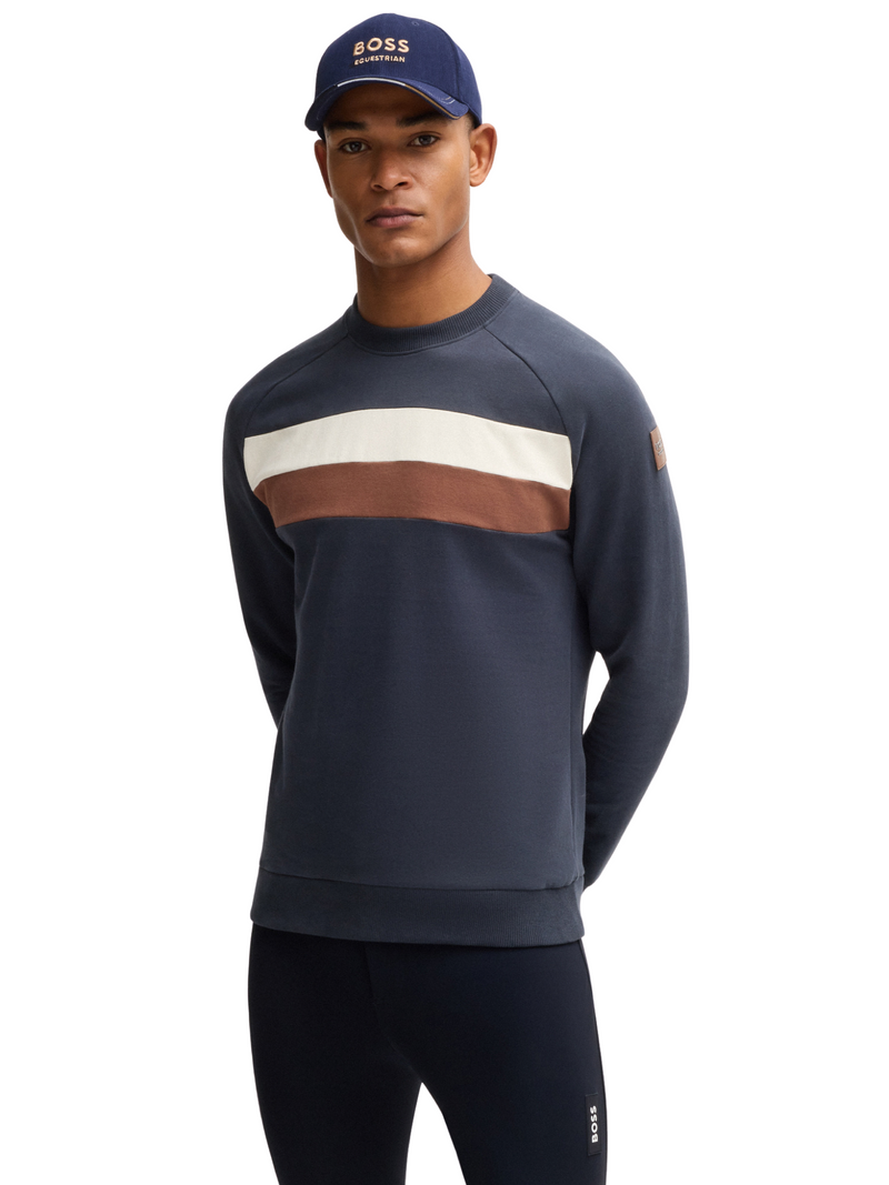 BOSS Equestrian Men's Lewin Sweater Sky Captain - Navy