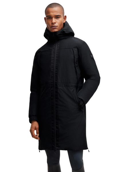 DAN Cold Weather Parka ブラック BOSS Equestrian Men's Dan Long Winter Parka - Black – MooreEQ