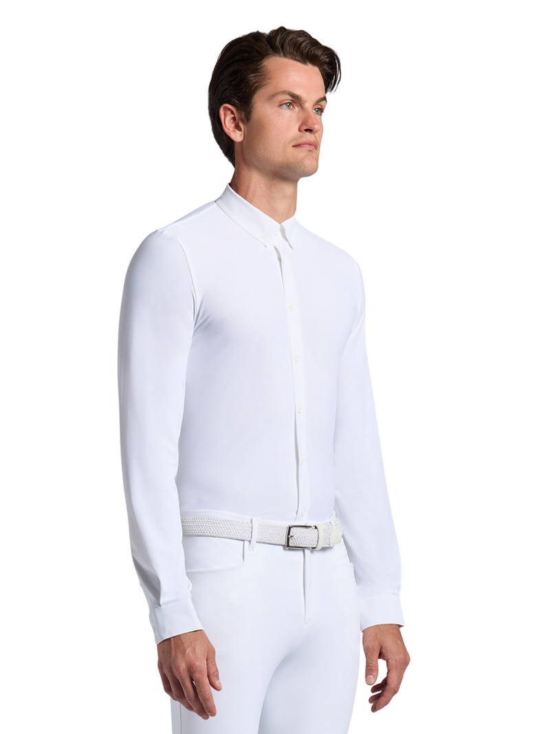 Cavalleria Toscana Men's Long Sleeved White Shirt