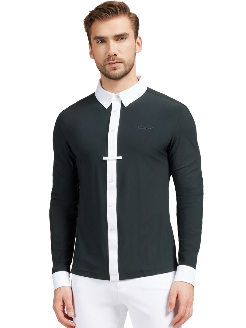 قميص Samshield Smith للرجال بأكمام طويلة باللون الرمادي