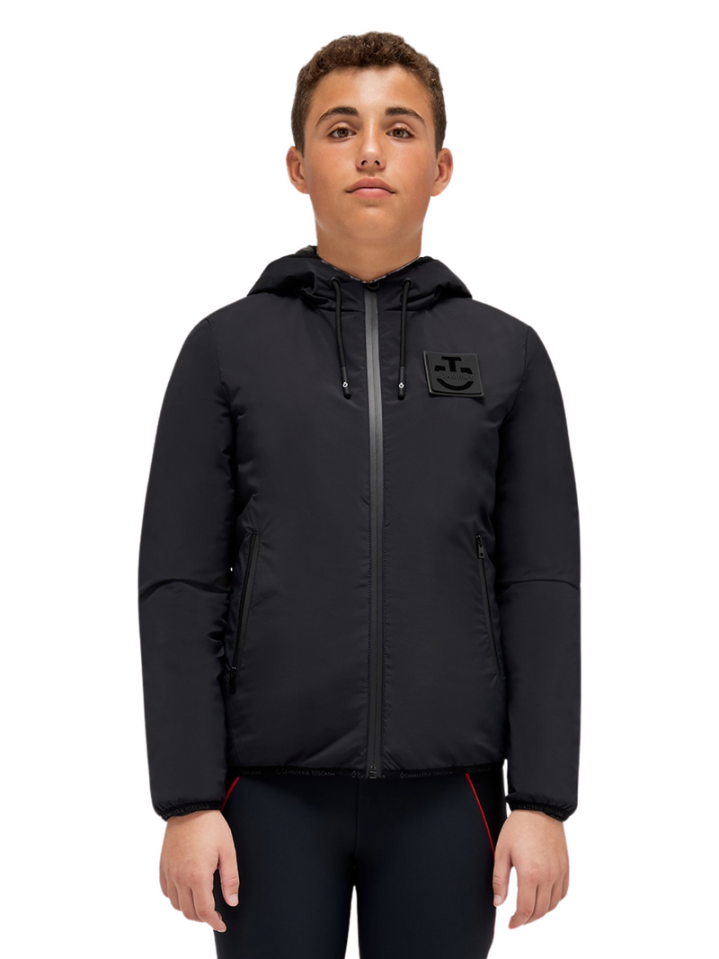 Cavalleria Toscana Young Rider Hooded Bomber Jacket - Black