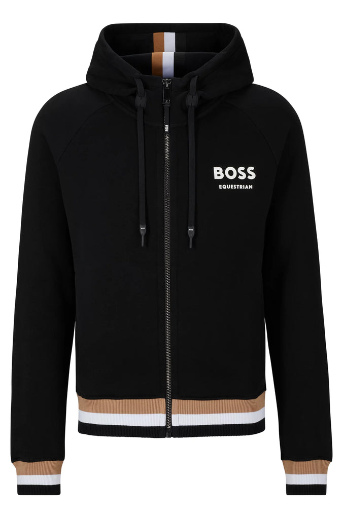 Hugo boss zip hoodie hotsell gold