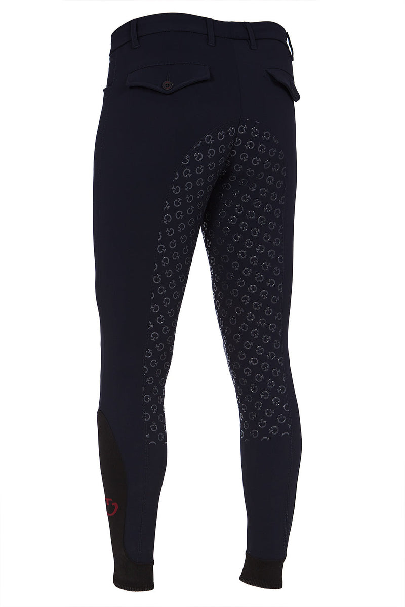 بنطلون كافاليريا توسكانا للرجال ذو قبضة كاملة باللون الأزرق الداكن