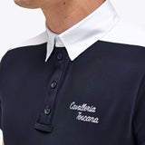 Cavalleria Toscana Script Competition Polo Shirt Navy