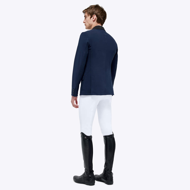 Cavalleria Toscana Men's Perforated GP Riding Jacket - Blue