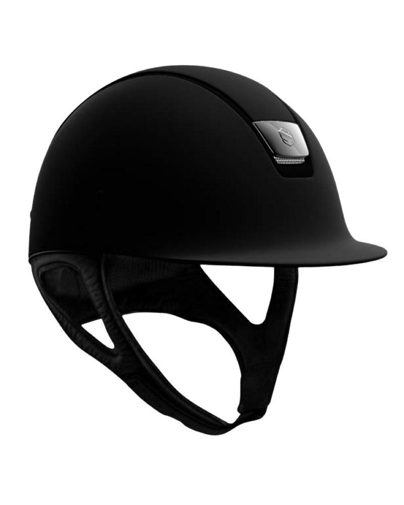 Samshield 1.0 Black Shadowmatt Helmet - Matte black trim