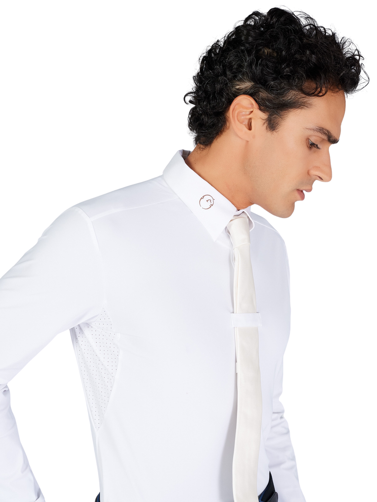 Vestrum Mens White Tenno Long-sleeved Shirt