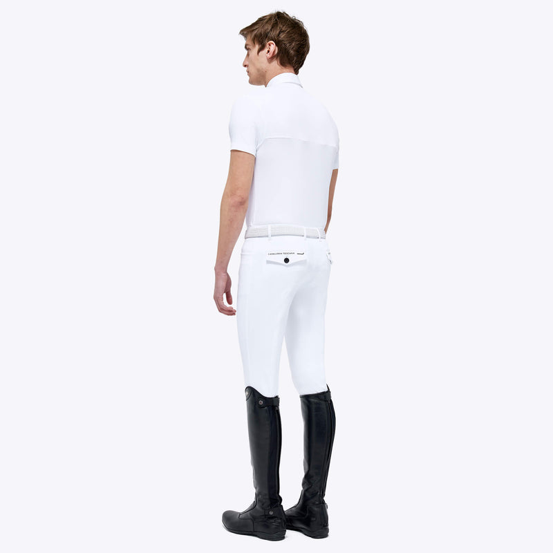 Cavalleria Toscana Men's Dash S/S Competition Polo Shirt - White