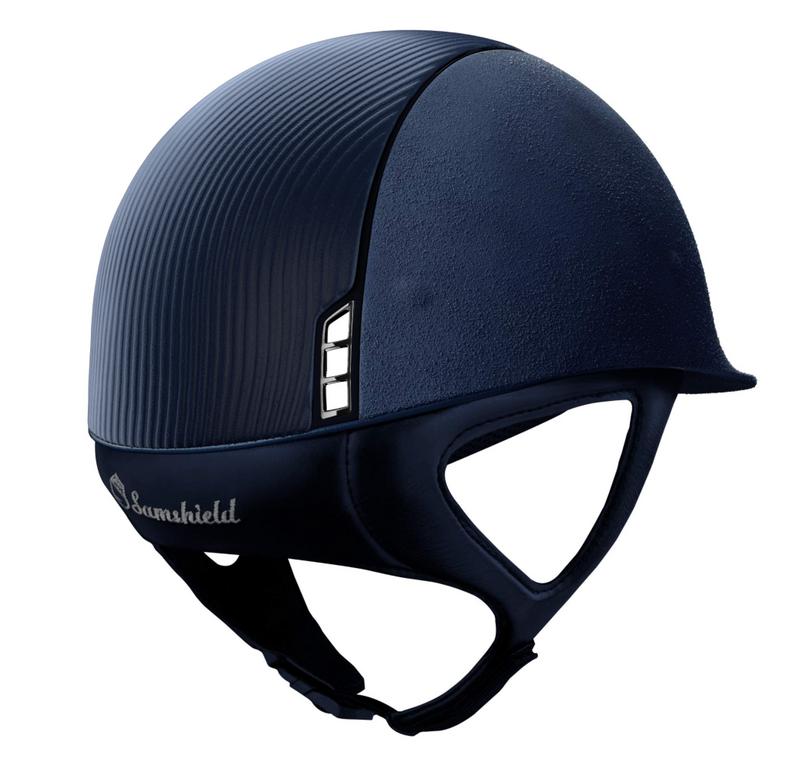 Samshield 1.0 Blue Premium Helmet - Leather top